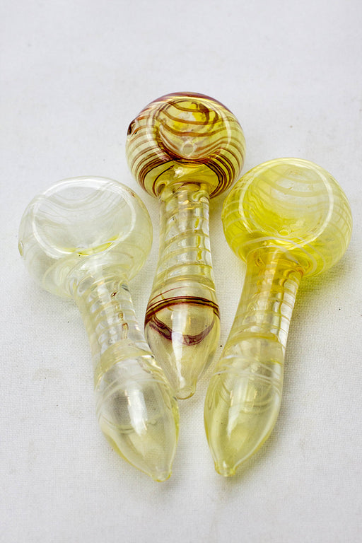 3.5" Soft glass hand pipe (3 ea per pack) Glass Pipe ONE