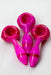 3.5" Color Soft glass hand pipe (3 ea per pack)-Pink - One Wholesale