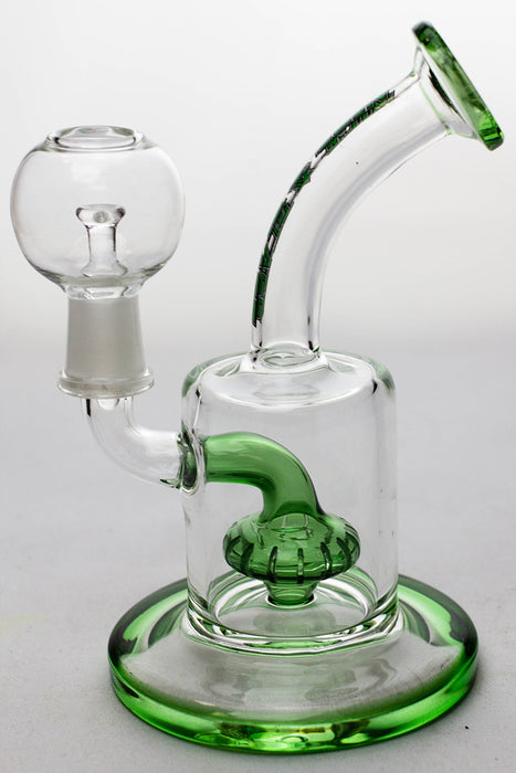 6" Nice glass shower head diffuser dab rig- - One Wholesale