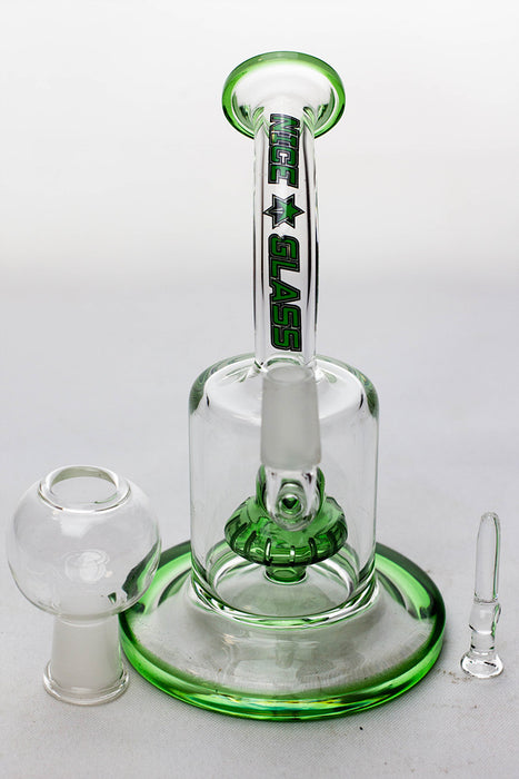 6" Nice glass shower head diffuser dab rig- - One Wholesale