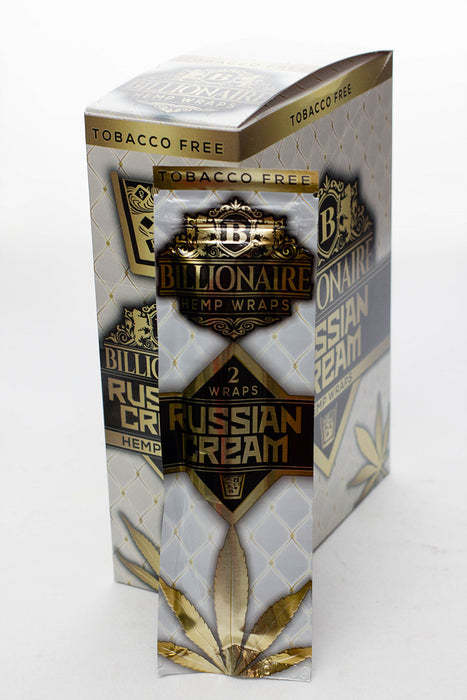 Billionaire Hemp Wraps display-Russian Cream - One Wholesale