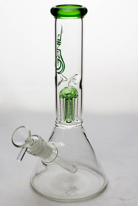 10" genie 5 arms percolator water bong-Green - One Wholesale