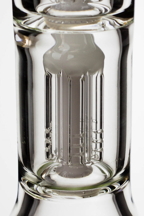 24" genie double 6 arms heavy glass water beaker bong- - One Wholesale