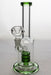 8" triple stacked shower head diffuser bong-Green - One Wholesale