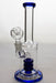 8" triple stacked shower head diffuser bong-Blue - One Wholesale