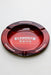 Round metal ashtray-Elements Red-4757 - One Wholesale