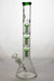 14" genie triple 5 arms percolator water bong-Green - One Wholesale