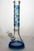 16 inches 9 mm sandblasting artwork glass water bong-Blue-4789 - One Wholesale