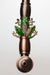 4.7" Metal Pipe with cubic zirconia ornament in a display box- - One Wholesale