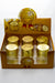 Infyniti Gold 4 parts Tobacco metal grinder in a display case-Medium - One Wholesale