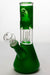 8" single dome percolator beaker water bong-Green - One Wholesale