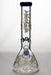 13" Arsenal Luminous heavy glass beaker water bong- - One Wholesale