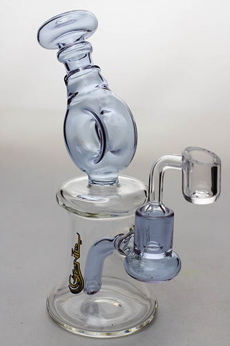 7.5 in. genie bubbler with a banger-Purple-4865 - One Wholesale