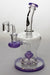 8 in. genie Cubic difussed bubbler with a banger-Purple - One Wholesale