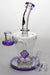 8 in. genie Cubic difussed bubbler with a banger- - One Wholesale