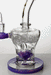 8 in. genie Cubic difussed bubbler with a banger- - One Wholesale