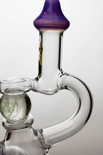 7.5 in. genie glass ball insert bubbler with a banger- - One Wholesale