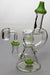7.5 in. genie glass ball insert bubbler with a banger-Green - One Wholesale