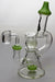 7.5 in. genie glass ball insert bubbler with a banger-Green - One Wholesale