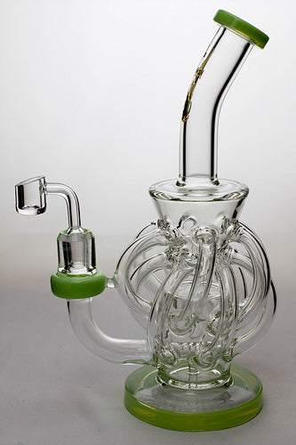 9" twelve tube and inline diffused recyler with banger Bongs ONE