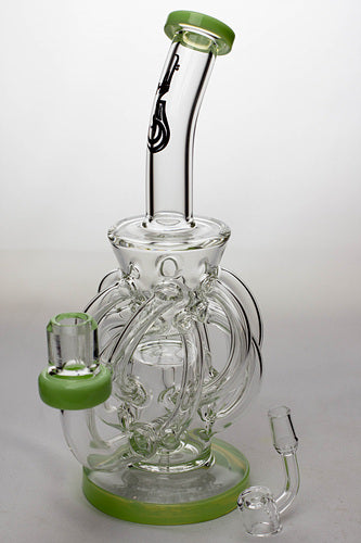 9" twelve tube and inline diffused recyler with banger Bongs ONE