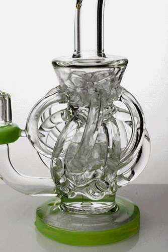 9" twelve tube and inline diffused recyler with banger- - One Wholesale