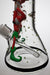 13" Glow in the dark artwork 7 mm glass bong- - One Wholesale