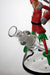 13" Glow in the dark artwork 7 mm glass bong- - One Wholesale