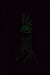 13" Glow in the dark artwork 7 mm glass bong- - One Wholesale