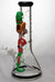 13" Glow in the dark artwork 7 mm glass bong- - One Wholesale