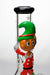 13" Glow in the dark artwork 7 mm glass bong- - One Wholesale