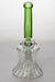 7" pattern glass bent neck bubbler with a diffuser- - One Wholesale