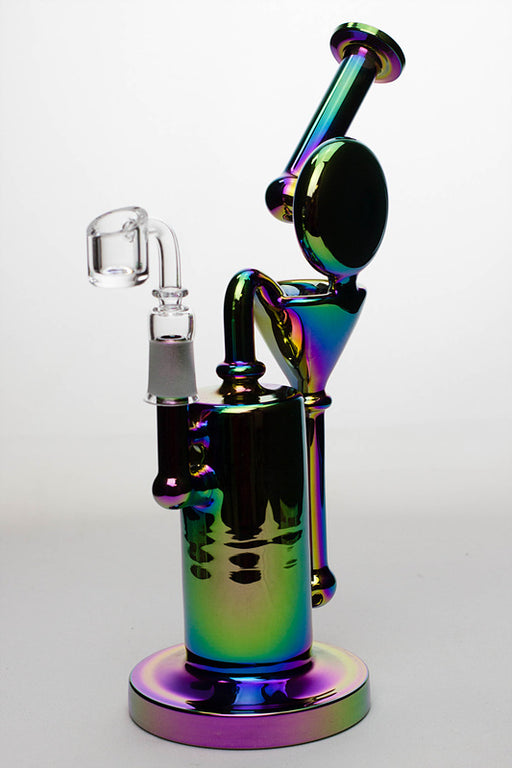 11" Recycled rig in chrome color with a banger Bongs ONE
