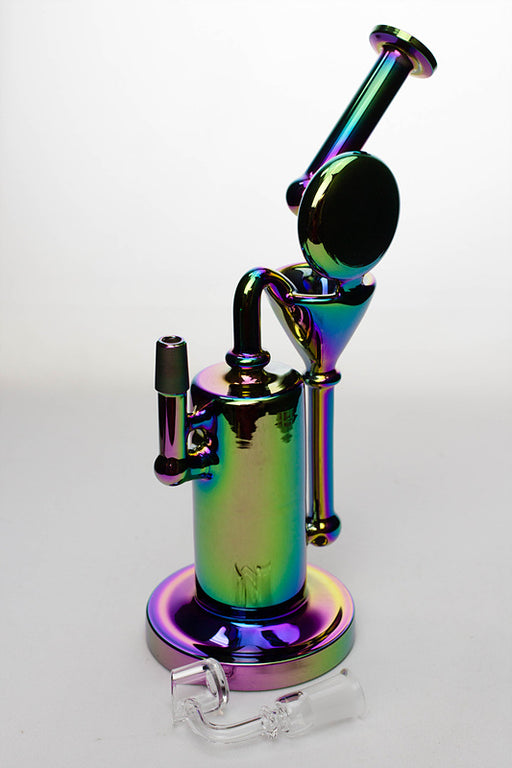 11" Recycled rig in chrome color with a banger- - One Wholesale