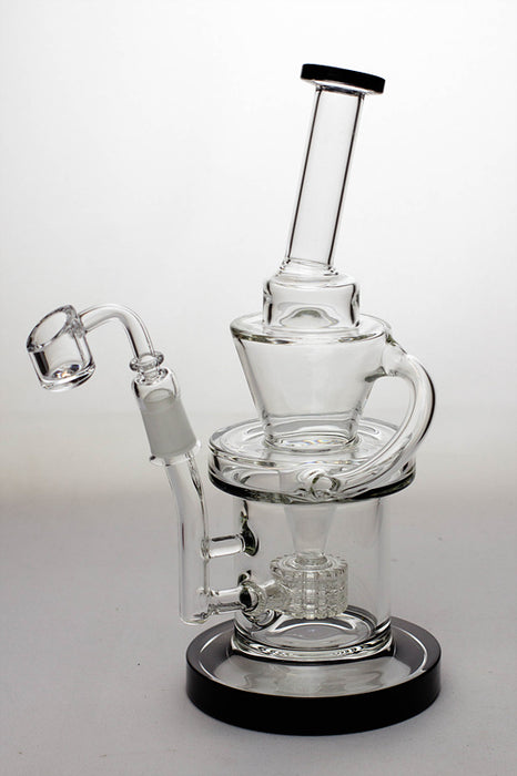 10" Barrel-diffuser recycled rig with a banger- - One Wholesale
