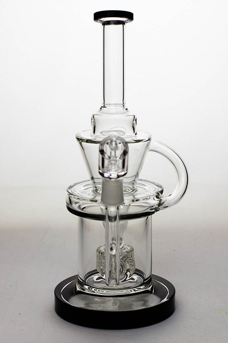 10" Barrel-diffuser recycled rig with a banger- - One Wholesale