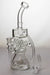 11" Inline shower head waffle recycled rig with a banger- - One Wholesale