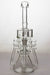 11" Inline shower head waffle recycled rig with a banger- - One Wholesale