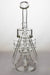 11" Inline shower head waffle recycled rig with a banger- - One Wholesale
