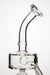 11" Inline shower head waffle recycled rig with a banger- - One Wholesale