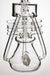 11" Inline shower head waffle recycled rig with a banger- - One Wholesale