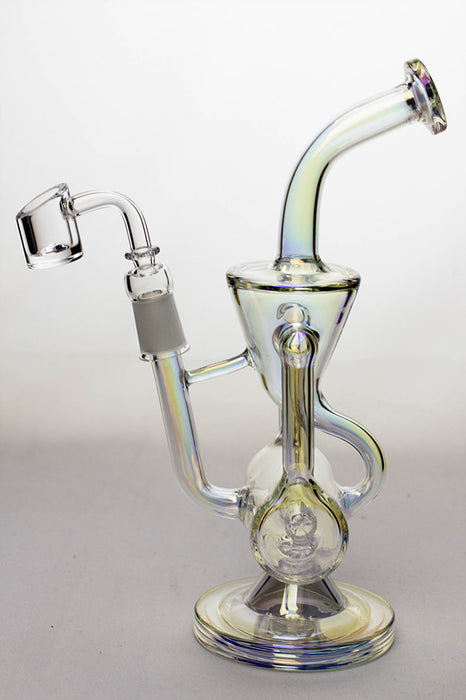 9" recycled rig with a banger- - One Wholesale