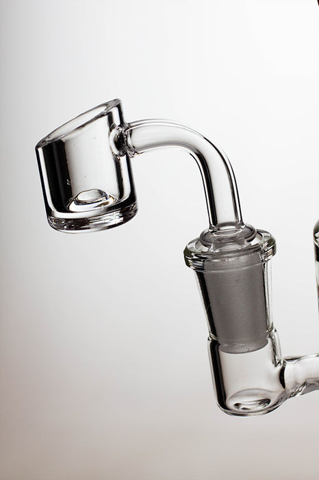 7" Inline diffuser recycled bubbler with a banger- - One Wholesale