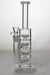 8" 3-stage shower head diffuser water bong Glass Bong ONE White-4956