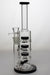 8" 3-stage shower head diffuser water bong Glass Bong ONE Black-4957