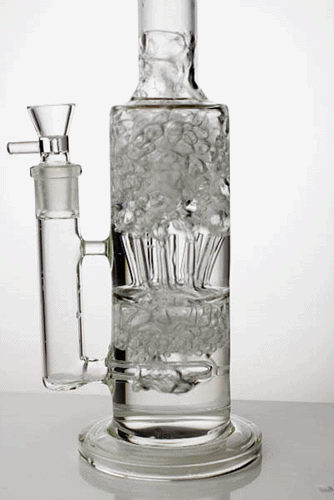 15.5" inline and stem diffuser water bong- - One Wholesale