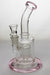 8 in. bent neck bubbler with 10-arm diffuser-Pink-4966 - One Wholesale