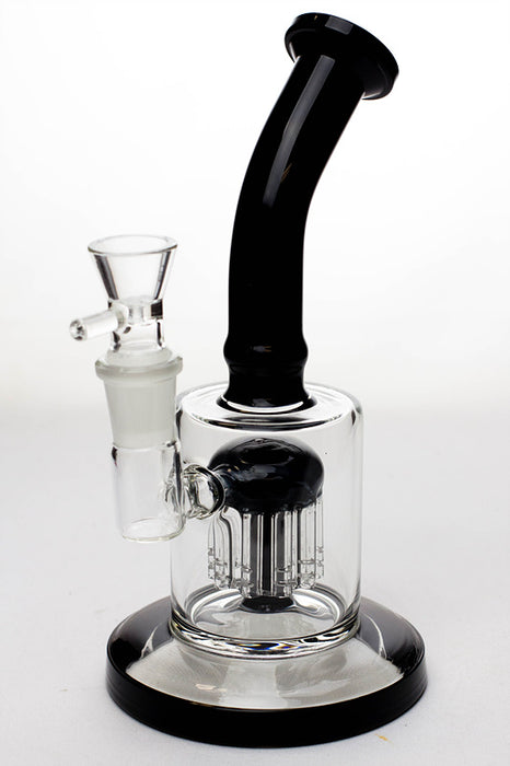 8 in. bent neck bubbler with 10-arm diffuser-S.Black-4969 - One Wholesale