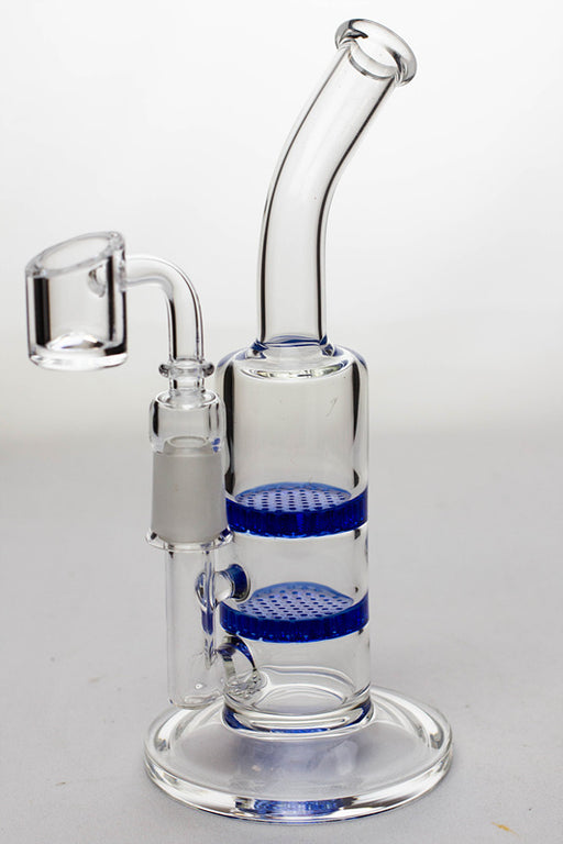 7" dual honeycomb diffuser rig with a banger Bongs ONE