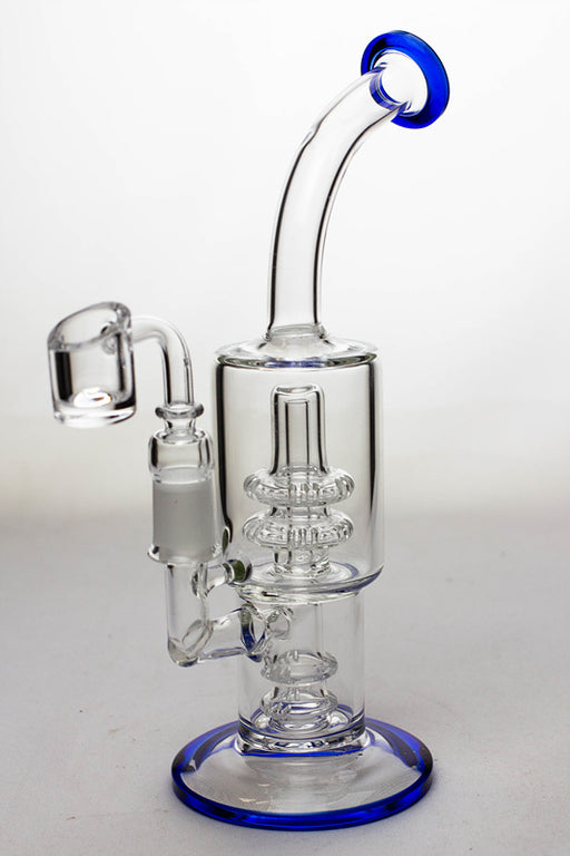 9" shower head percolator oil rig with a banger Glass Rig ONE